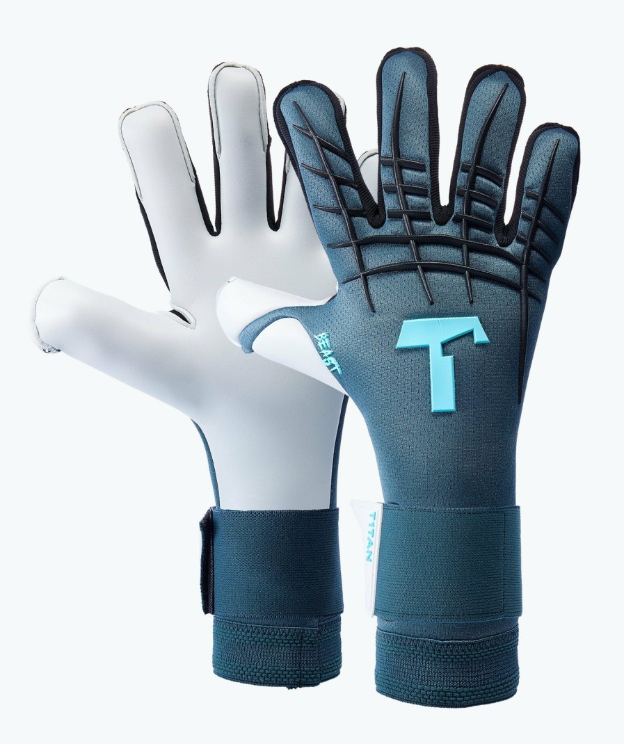 T1TAN Petrol Beast Junior Pro 3.0 Guanti Da Portiere Junior