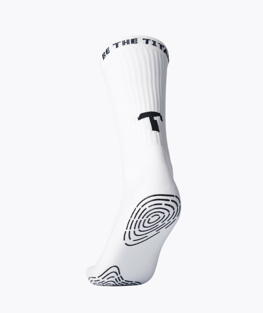 T1TAN Grip Socks - Wit Calzini