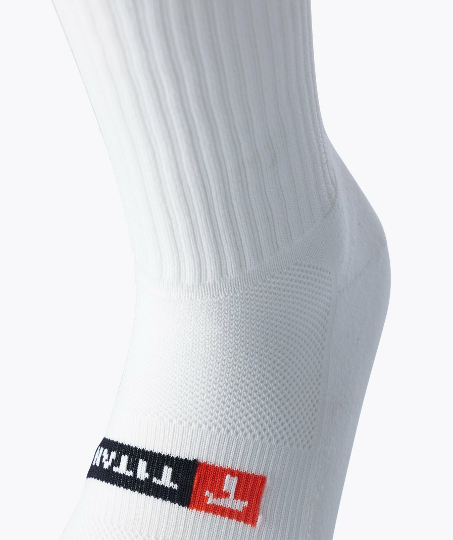 T1TAN Grip Socks - Wit Calzini