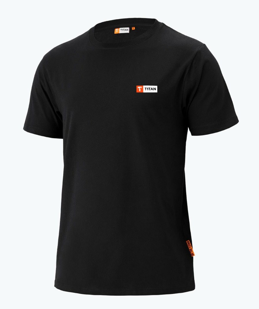 T1TAN T-Shirt T1Tan Zwart Magliette