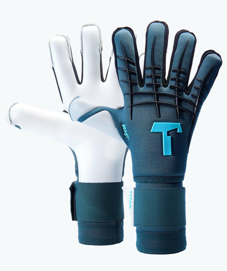 T1TAN Petrol Beast Junior Pro 3.0 (Fp) Guanti Da Portiere Junior